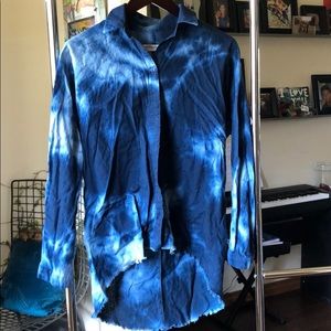 Tie died button up